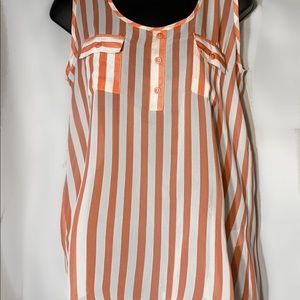 Women’s Sheer Sleeveless Blouse Size Large